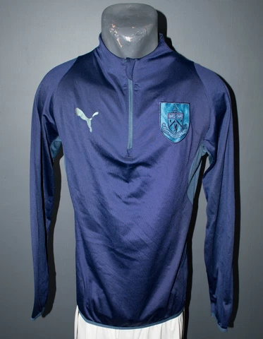 Burnley Jacket Mens Football Soccer Tracksuit Full Zip Sweatshirt Puma Size S Cover