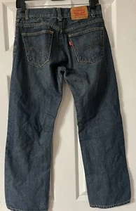 Levi 505 Jeans 16 Regular 28 x 28 Actual 29 x 28 Boys Sm. Man 100% Cotton - Picture 1 of 9