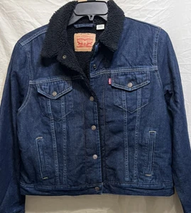 Levi’s Women’s ORIGINAL SHERPA TRUCKER JACKET XL $98 - Picture 1 of 4