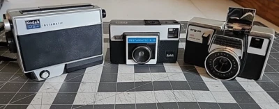 复古柯达 M24,INSTAMATIC,ARGUS 相机 批量 3 件 - 未测试 - 适用于零件 — 第 1/4 张图片