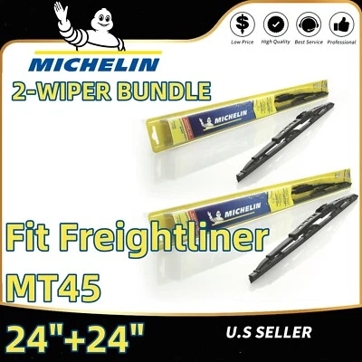 Paquete de 2 escobillas limpiaparabrisas estándar - aptas para Freightliner MT45 1998-2007 - 30240x2 Foto 1 de 4