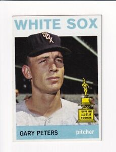 1964 Topps GARY PETERS All Star Rookie Card #130 CENTERED Chicago White Sox EX