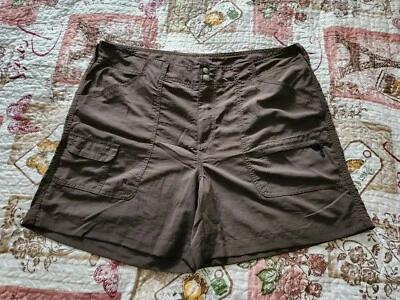 Pantalones Cortos Para Mujer Exterior Nylon Bolsillos Carga Senderismo Marrón Talla 14 Foto 1 de 4
