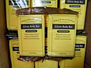 10 Pack of Pharmacopia Citrus Body Bar Aromatic Soap, 1.5 oz Travel Size NEW - Picture 1 of 7