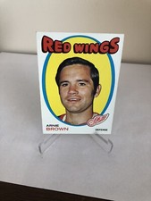 1971 Topps Arnie Brown #14  Detroit Red Wings Vintage Hockey Card