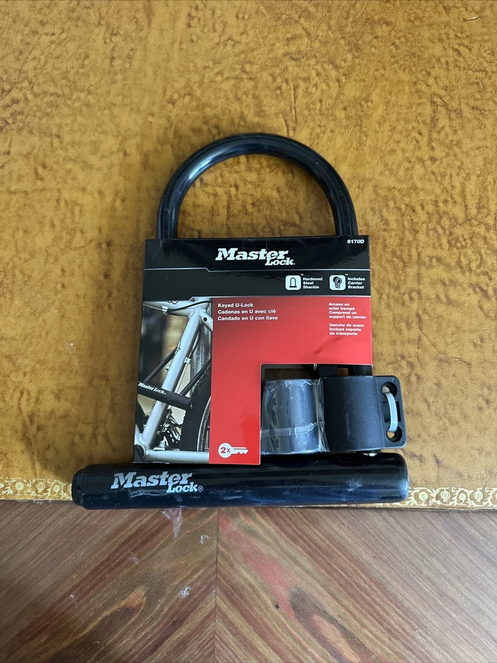 Master Lock 8170D 8 in. H X 6-1/8 in. W Double Locking Hardened Steel U-Lock - Image 1 of 1