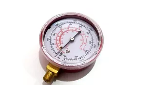 MEDIDOR DEL COLECTOR DE REFRIGERACIÓN - LADO HI - ROJO 500PSI MAX R134A R22 R404A - RG-501 - Imagen 1 de 1