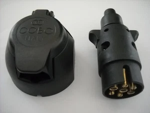 PRESA PIù SPINOTTO 12V. 7 POLI PER ORGANI DI TRAINO UNIVERSALE - Imagen 1 de 1