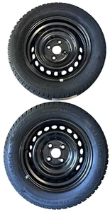 2x Komplett Räder -Winterräder Hyundai I10 175/65 R14 82T Kumho Wintercraft WP52 - Bild 1 von 4