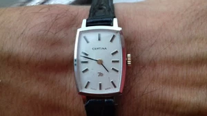 Certina 13-22 RECTANGOLO 01.1366 1A 70 ANNIVERSARY VINTAGE HAND-WINDING WATCH - Imagen 1 de 12