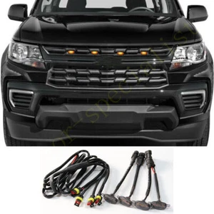 For Chevrolet Colorado 2021-2024 Raptor Style Grill LED smoke Marker Light Kit - Bild 1 von 2