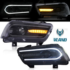 VLAND LED-Projektor-Scheinwerfer für 2011-2014 Dodge Charger m/Sequential-Lampen