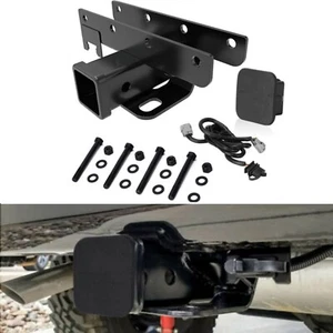 2" Tow Trailer Hitch Receiver + Wiring Harness For 2007-2018 Jeep Wrangler JK - Picture 1 of 8