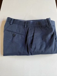Kirkland Anzughose für Herren 34 x 30 blau 100 % Baumwolle - Bild 1 von 6