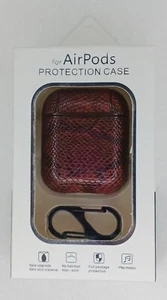 NEU Designer Airpods Schutzhülle Braun Rot Kaffee - Bild 1 von 7
