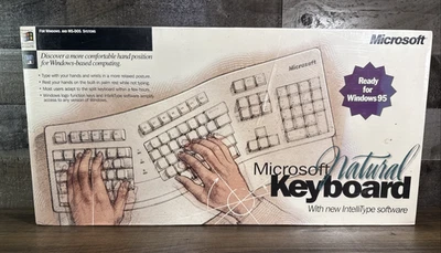 Microsoft Natural Keyboard / Vintage / 1995 / New & Sealed - Image 1 of 4