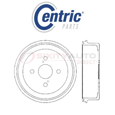 Centric C-TEK Brake Drum for 1986-1991 Toyota Celica 1.6L 2.0L L4 - Kit Set fv - Image 1 of 4