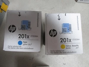 2 Stück HP 201X Tonerkassetten - cyan yellow - Bild 1 von 1