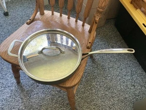 Cook's Essentials Hard-Anodized Non-Stick Wok 11" Skillet Frying Pan with SS Lid - Picture 1 of 4