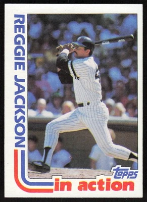 1982 Topps #301 Reggie Jackson - JBKB - Image 1 of 2