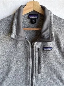 Patagonia Better Sweater Fleece Knit Full Zip Mock Neck Vest Men's Large Gray - Bild 1 von 8