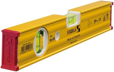 Stabila 29012 12 Inch Type 80 AS Spirit Level Tool - STABILA Black  - Image 1 of 3
