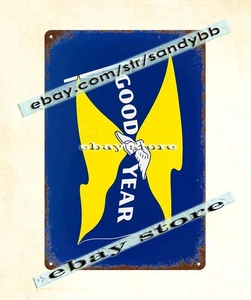 1950S GOODYEAR TIRES auto repair shop tin sign - Picture 1 of 4