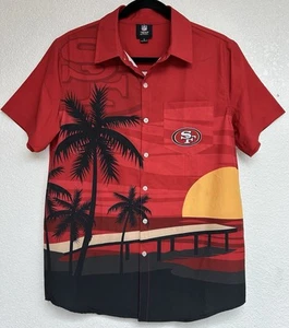 Camisa hawaiana ropa oficial del equipo de la NFL de los 49ers de San Francisco talla pequeña - Imagen 1 de 12