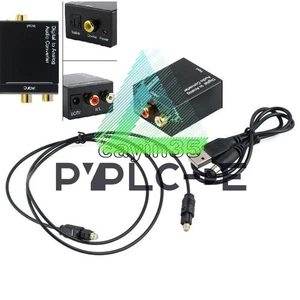 Adaptador convertidor de audio digital a analógico Toslink óptico coaxial de 3,5 mm RCA L/R - Imagen 1 de 6