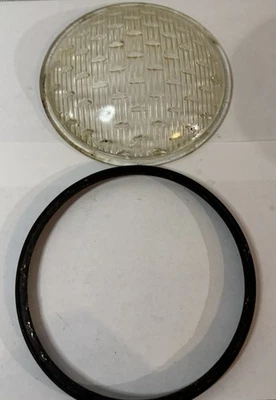 Vintage PUREX Glass Swimming Pool Light Lens Cover 7.5” Submersible Gasket - Image 1 of 4