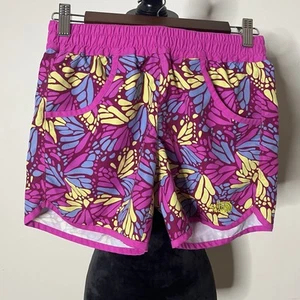 THE NORTH FACE CAMFLY WATER ACTIVE WOVEN SHORTS AZALEA PINK PRINT GIRLS 14/16 - Picture 1 of 6