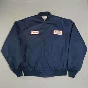 Kraft Aramark Mechanic Jacket Womens 1X Blue Workwear Lined Phyllis Vintage - Picture 1 of 7