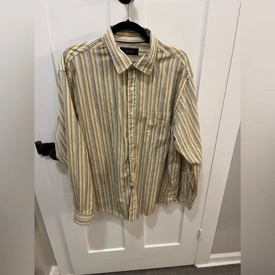 Tasso Ella 100% Cotton Stripe Dress Shirt Size XL - Image 1 of 4