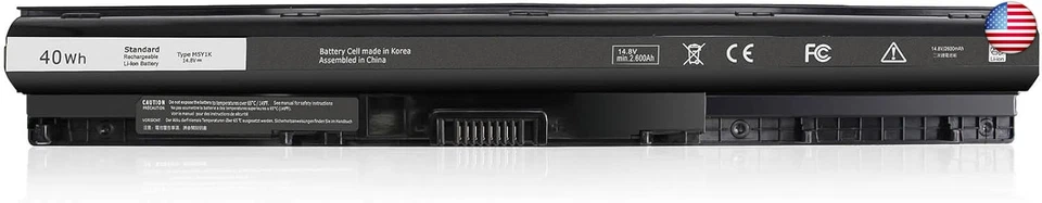 40WH M5Y1K 14.8V Battery for Dell Inspiron 14 15 17 5000 3000 Series 5559 555...