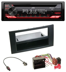 JVC CD DAB USB Bluetooth MP3 Autoradio für Ford Fusion Transit Kuga 05-12 schwar - Bild 1 von 8