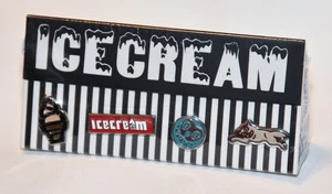 NEW Ice Cream Gelato Pin Set (Fast Shipping!) BBC Billionaire Boys Club DOG CONE - Picture 1 of 6