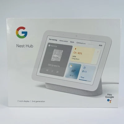 Nest Hub 7” Display GA01331 Smart Display w/ Google Assistant (2nd Gen) Speaker - Image 1 of 4