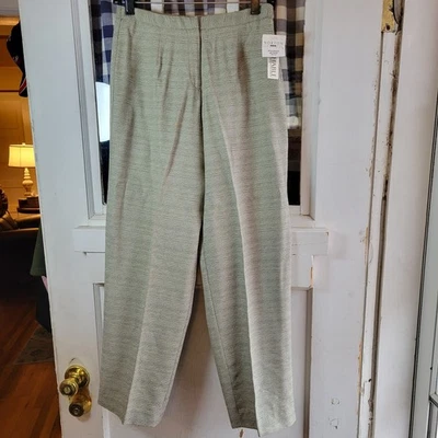 Norton McNaughton Women's Petite Green Gray Dress Pants Size 10P NWT - Image 1 of 4