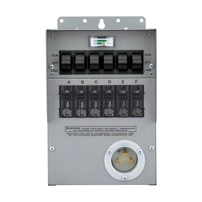Interruptor de transferencia de generador portátil Reliance 306A1 interior ProTran 2 30A 125V Foto 1 de 4