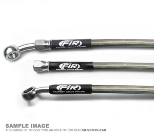 TUBO AZIONAMENTO FRENO ANTERIORE ARGENTO/NERO, KAWASAKI KXF250/450 2013 - 2018 - Foto 1 di 3