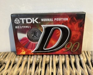 NEW/Sealed - Cassette Tape TDK D 90 - IEC I / TYPE I - Normal Position - Picture 1 of 3