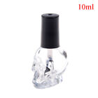 10/15ml Empty nail polish bottle clear glass with brush refillable steamed 'yg