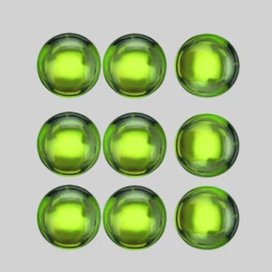 Green Peridot Round Cabochon 5.00 mm 9 pcs, Flawless-VVS, Natural Loose Gemstone - Picture 1 of 1