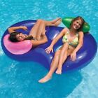 Swimline Side By Side Swim Pool Inflatable 2 Person Floatingtube Lounger-Purple