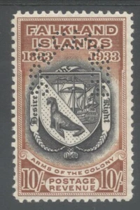 FALKLAND IS SG137s the 1933 Cent. 10/- perf Specimen fine & fresh,scarce - Picture 1 of 2
