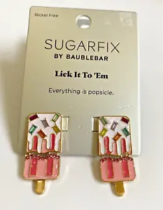 Sugarfix Baublebar Earrings Popsicle  Jeweled Crystal Rhinestone Lick It To ‘em - Picture 1 of 2