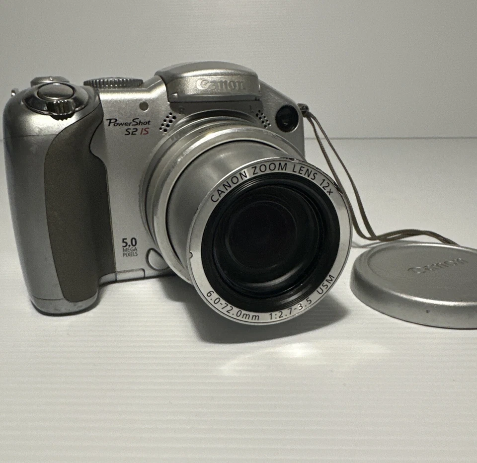 Canon PowerShot S2 IS 5MP Digital Camera with 12x Zoom Lens Untested - Image 1 of 4