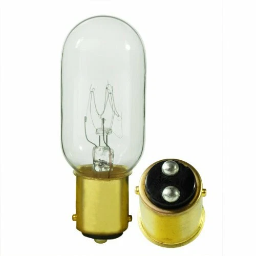 Satco S3909 130V DC Bayonet Base 25-Watt T8 Light Bulb, Clear - Image 1 of 1