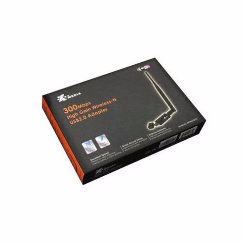 X-Media NE-WN3201D 300Mbps Wireless-N High Gain USB Adapter w/5dBi Antenna--NEW - Image 1 of 1