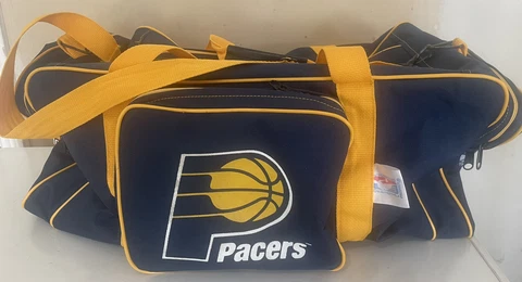 Vtg Indiana Pacers Duffel Bag NBA Basketball Gym Miller Lite Ice MGD Cover
